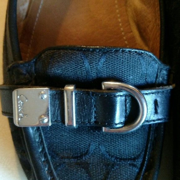 Coach Shoes - Coach Flores signature Black flats . Size 7.5